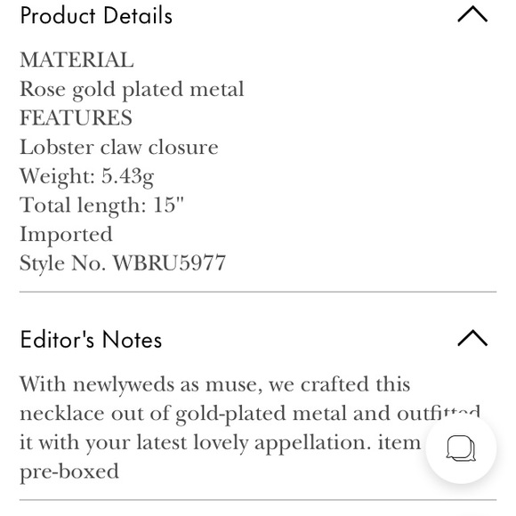 Kate Spade Mrs necklace- broken - Picture 5 of 8